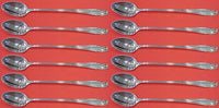 Stradivari by Wallace Sterling Silver Iced Tea Spoon Set 12 pieces 7 1/2"