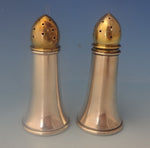 Randahl Sterling Silver Salt & Pepper Shakers 2pc w/Gold Washed Tops (#0231)