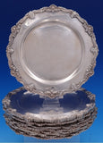 Shell & Thread Tane Mexican Sterling Silver Luncheon Plates Set of 12 9" (#7695)
