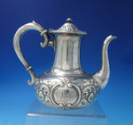 Repousse by Howard Sterling Silver Tea Pot #1896 7 1/2" x 6" 14.4 ozt. (#5692)