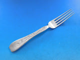Lap Over Acid Etched by Tiffany Sterling Silver Regular Fork Seed Pods 7 1/4"