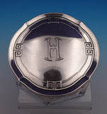 Etruscan by Gorham Sterling Silver and Glass Powder Jar #D5738 2 1/2"x4" (#9156)