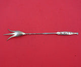 Dresden by Whiting Sterling Silver Lettuce Gold Washed Pierced 9" Serving