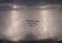 Repousse by Kirk & Son Inc 925/1000 Silver Architectural Plate 2703 12.5" #8383