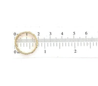 14k Yellow Gold Band with Pierced Roses Size 5.75 (#J5557)