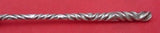 Double Twist #9 by Whiting Sterling Silver Asparagus Fork 9" Gold Washed