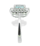 14k White Gold 1.5ct Genuine Natural Paraiba Tourmaline Ring w/AGL Report #J4502