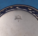 Whiting Sterling Silver Butter Pat with Repousse Border #7 2 1/2" (#8998)