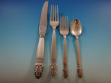 Norse by International Sterling Silver Dinner Flatware Set 8 Service 63 Pieces