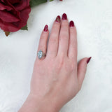 Art Deco 14k Filigree Ring with 2.15ct TW Genuine Natural Aquamarines (#J7203)