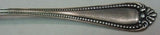 Number 4 by Wallace Sterling Silver Sauce Ladle Gold Washed 5 3/4" Beaded