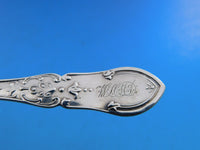 Dew Drop by Shiebler Sterling Silver Master Salt Spoon Shell Bowl GW 4" Antique