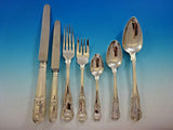 Kings English Sterling Silver Flatware Set for 12 Service 84 Pieces Dinner