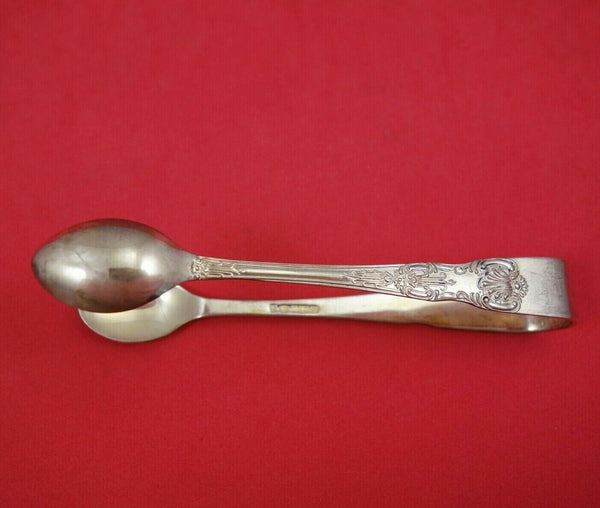 Queens by William Turner English Sterling Silver Sugar Tong 4 1/2" Serving