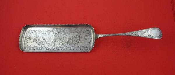 King William Engraved by Tiffany and Co Sterling Crumber brite-cut w/ roses 13"