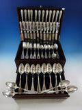 Victoria by Shiebler Sterling Silver Dinner Flatware Set For 12 Service 84 Pcs