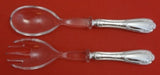 Floreale by Zaramella Argenti Italian Sterling Silver Salad Serving Set w/Lucite