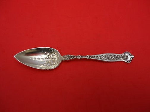 Dresden by Whiting Sterling Silver Grapefruit Spoon Light Gold Washed Fancy