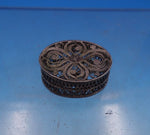 Filigree by Unknown Sterling Silver Pill Box 1/2" x 1 1/4" x 1" .25 ozt. (#6893)