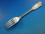 Fiddle Thread by James Robinson Sterling Silver Dinner Fork 4-Tine Turned Down