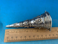 English Sterling Silver Tussie Mussie Posey Posy Holder with Jaws C1874 (#J1201)