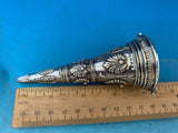 English Sterling Silver Tussie Mussie Posey Posy Holder with Jaws C1874 (#J1201)