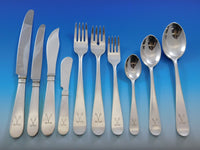 Atelier Borgila Sterling Silver Flatware Set 12 Service Swedish Modern 122 pcs