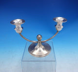 Richard Dimes Sterling Silver Candelabra 2-Light Mid-Century Modern #115 (#3994)