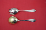 Old Colony New by Gorham Sterling Silver Salad Serving Set FH AS 2pc fork 8 3/4"