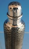 Whiting Sterling Silver Pepper Shaker with Wicker Design #40 (#2213)