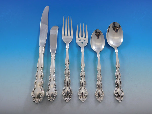 Modern Baroque by Community Oneida Silverplate Flatware Set Service 61 Pieces