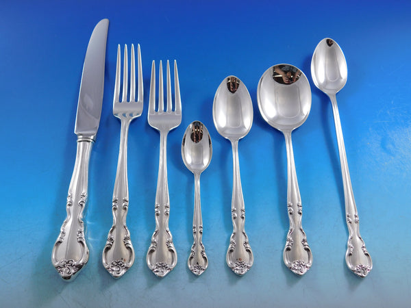 American Classic by Easterling Sterling Silver Flatware Set for 8 Service 63 pcs