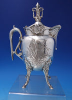 Wilcox Co Silverplate Demitasse Pot with Birds and Flowers 8 1/4" Tall (#7111)