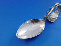 Wellesley by International Sterling Silver Baby Spoon Bent Handle Custom 3 5/8"