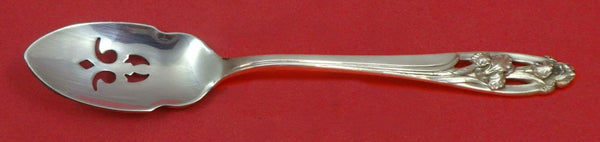Silver Iris by International Sterling Silver Olive Spoon Pierced Custom 5 3/4"