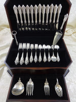 Grande Baroque by Wallace Sterling Silver Flatware Set Service Dinner 66 Pieces