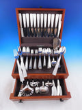 Tiber by Buccellati Italy Sterling Silver Flatware Set 12 Service 106 pcs Dinner