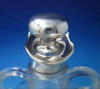 English Sterling Silver and Crystal Vinaigrette Bottle 8 1/4" x 5 1/2" (#5954)