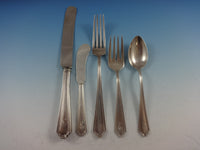 John Alden by Watson Sterling Silver Flatware Set 8 Service 45 Pcs "P" Monogram