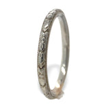 18k White Gold Wedding Band Ring Size 6.75 Jewelry (#J7285)