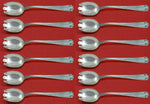 Etruscan by Gorham Sterling Silver Ice Cream Dessert Fork Custom Set 12pc 6"