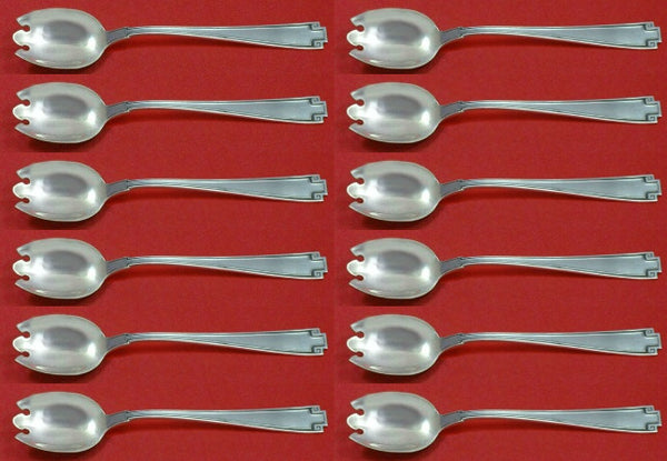 Etruscan by Gorham Sterling Silver Ice Cream Dessert Fork Custom Set 12pc 6"