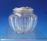 Art Nouveau Sterling Silver and Cut Crystal Dresser Jar Circa 1900 (#7247)
