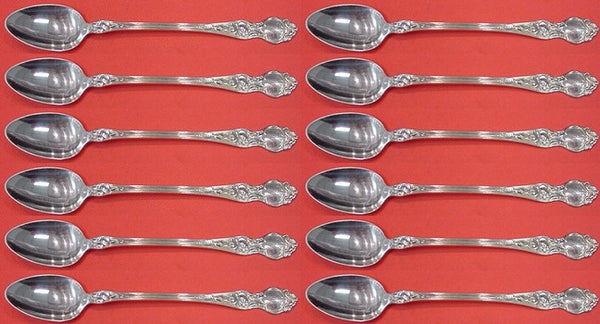 Violet by Wallace Sterling Silver Iced Tea Spoon Set 12 pieces 7"