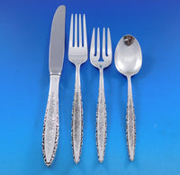 Floral Lace by Lunt Sterling Silver Flatware Set for 8 Service 43 pieces Unused