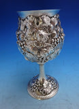 Repousse by Galmer Sterling Silver Goblet Embossed Grapes GW 6 1/2" (#8653)