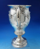 Gorham Sterling Silver Large Vase Hand Hammered w/ Vine Handles & Roses (#6232)