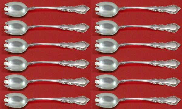 Georgian Rose by Reed & Barton Sterling Silver Ice Cream Fork Custom Set 12 pcs