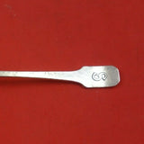 Norman Hammered by Shreve Sterling Silver Ice Cream Spoon Fluted w/ Eng Mono "S"