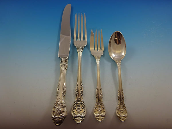 King Edward by Gorham Sterling Silver Flatware Set Dinner Service 42 Pcs